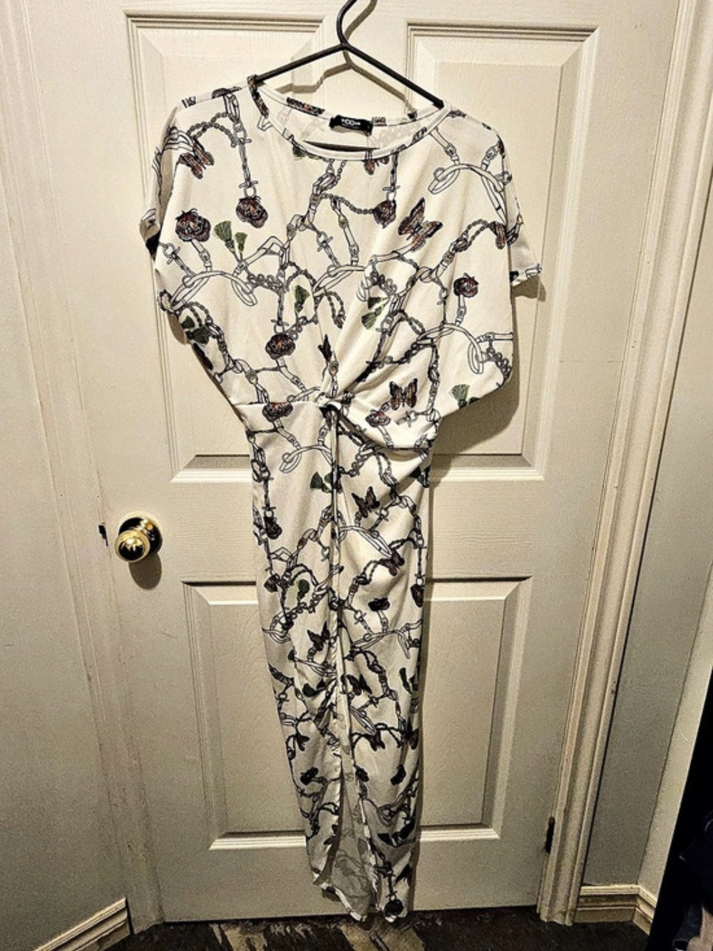 ZOOM Chain Print Maxi Dress Size Small Like New